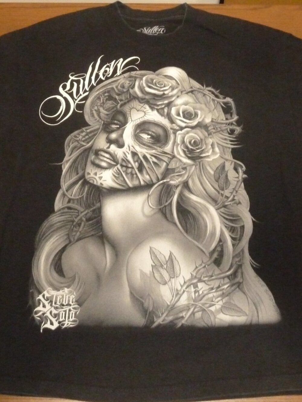 Sullen Art T-Shirt Black Lady Of The Dead Steve Soto Y2K Tee Made In USA XL